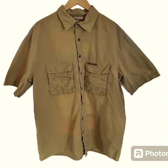 Ducks Unlimited button down shirt w/ mesh lining and front cargo pockets. Sz XL - Picture 1 of 7
